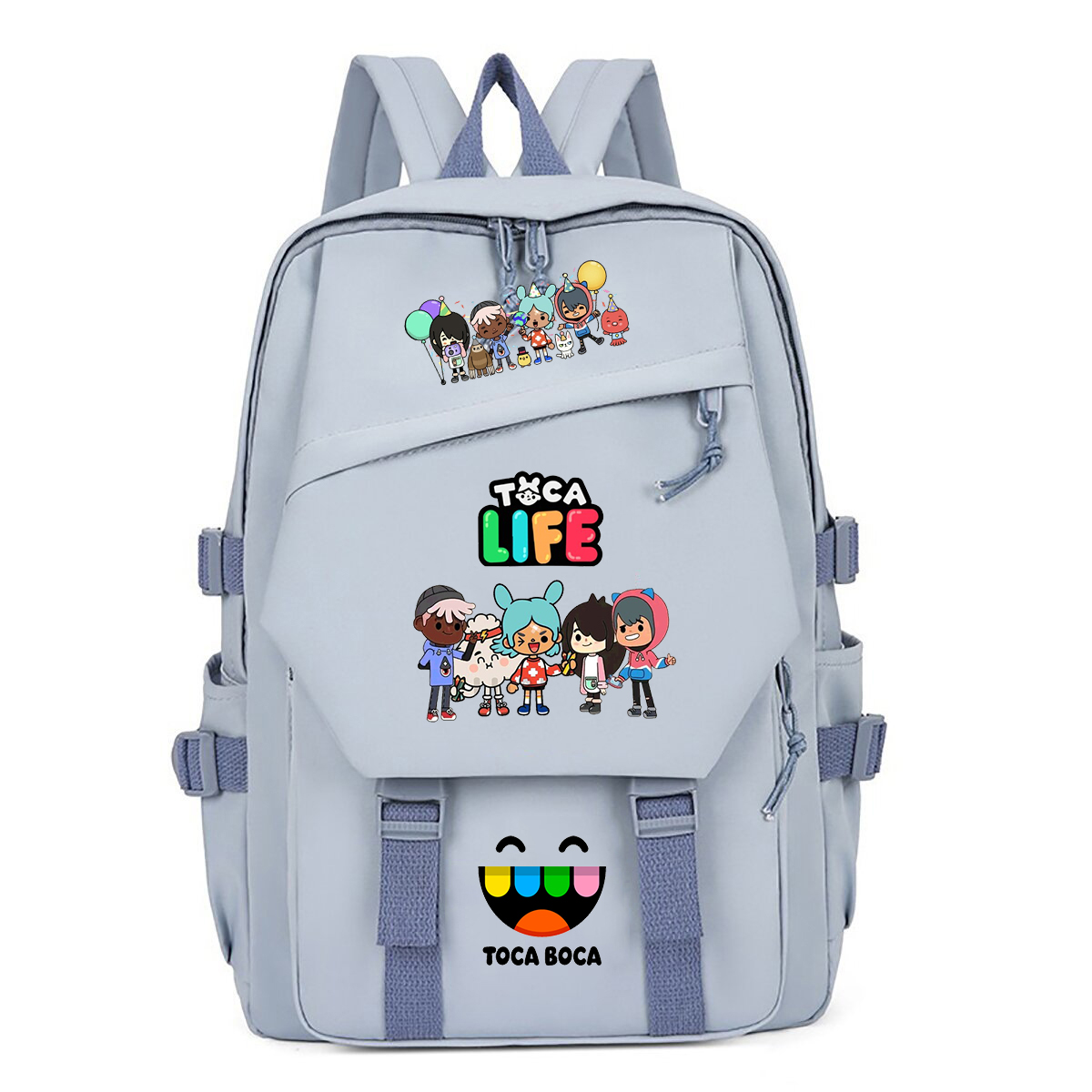 Korean Lifestyle Student - Toca Life World Print Backpack Tas