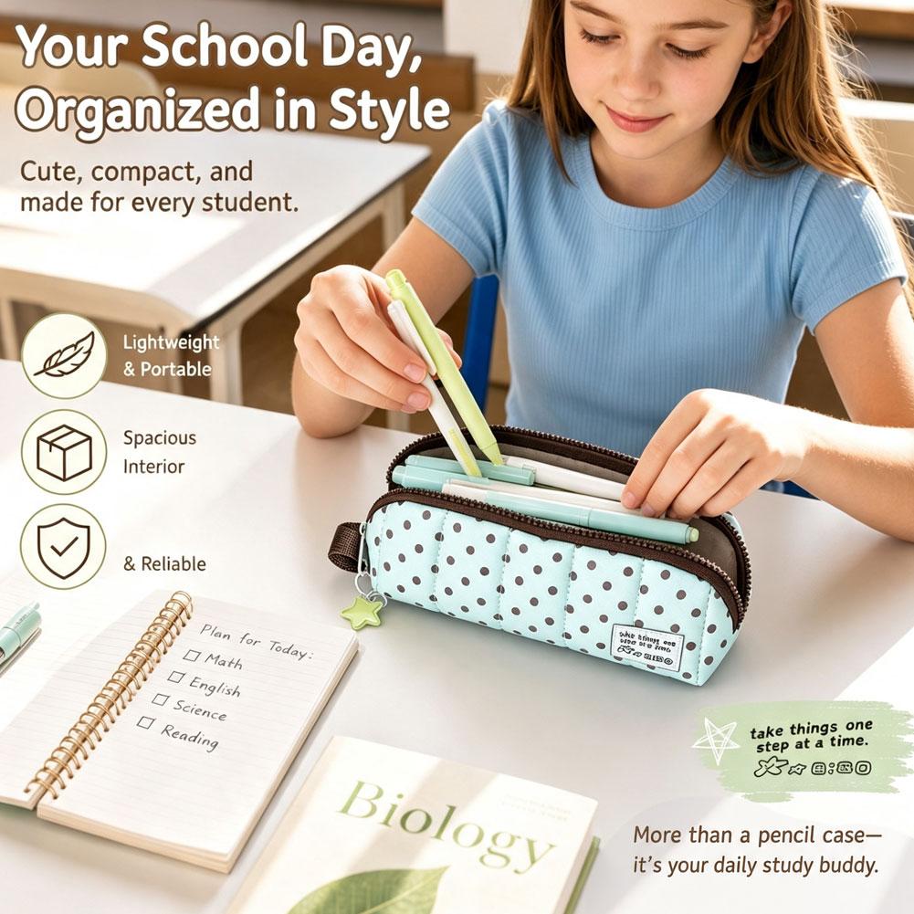 Tas Pena Kapasitas Besar Mint  - Korean Lifestyle Student ulasan dan harga