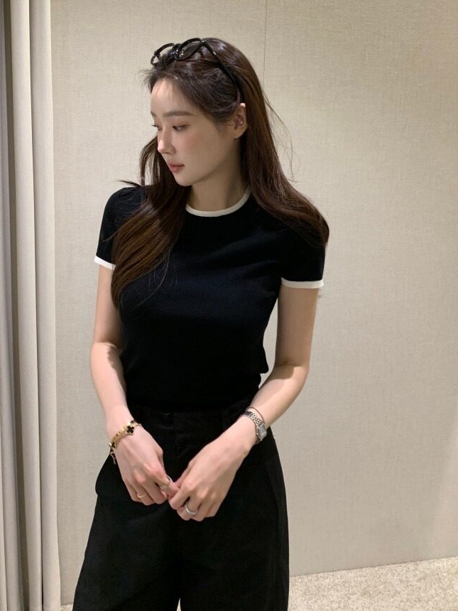Sweter Rajut Lengan Pendek War - Korean Lifestyle & Kids Boutique Photos ulasan dan harga